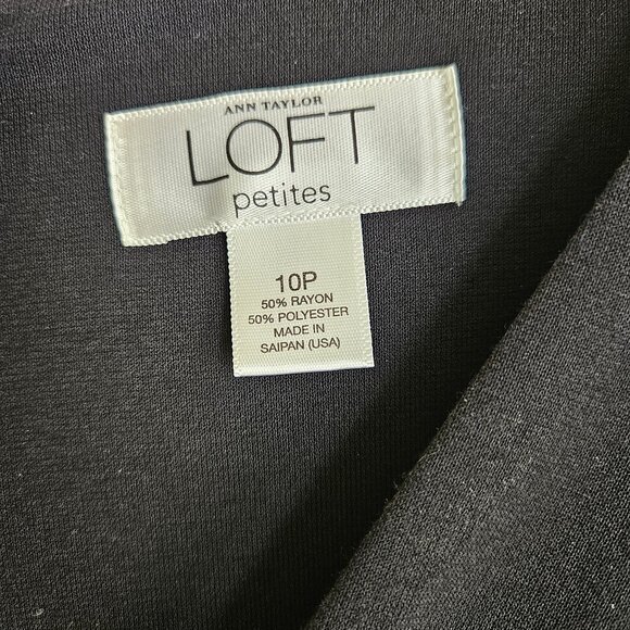 Loft black dress 10P - Picture 6 of 7